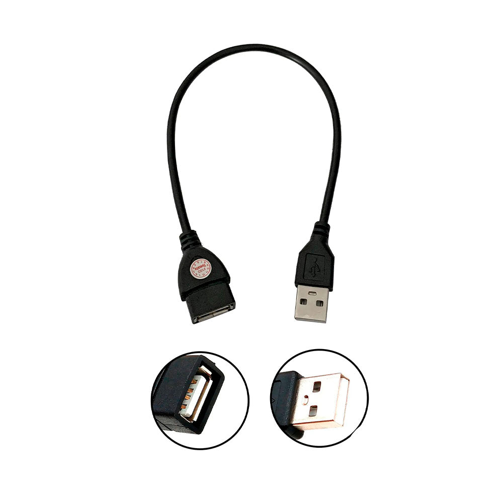 Cabo Extensor Usb 2.0 A Macho X A Femea Tomate 30Cm - MCB-020