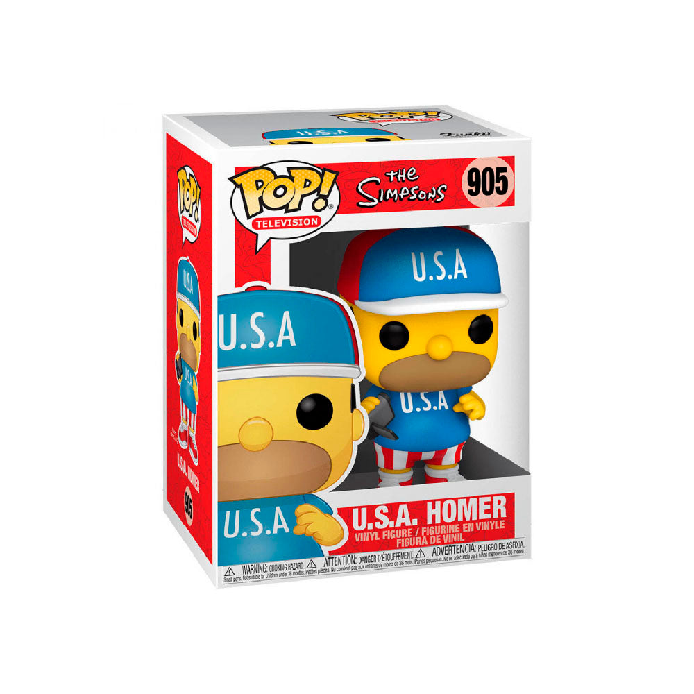 Funko Pop Os Simpsons - Homer - U.S.A - 82963
