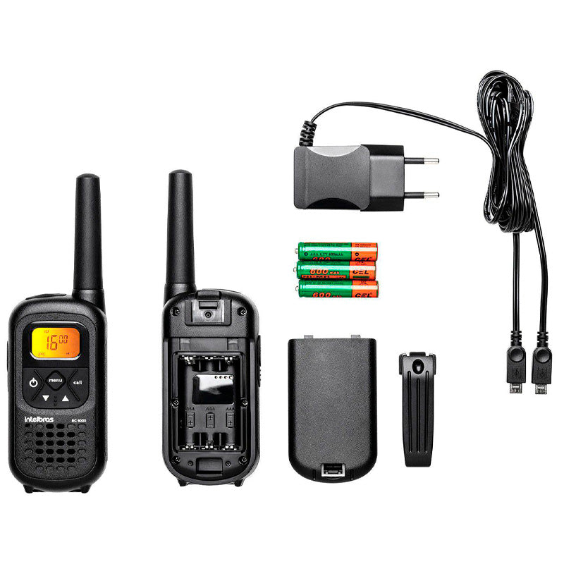 Radio de Comunicação Walkie Talkie Intelbras 20KM RC4002 - 4528103 Truedata
