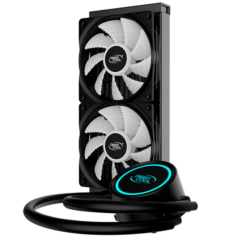 Water Cooler Dual Fan Deepcool Gammax L240T Led Azul (Intel/AMD) - DP-H12RF-GL240TB