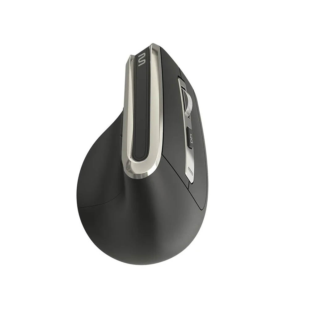 Mouse Sem Fio Ergonomico Multi 3200Dpi Ajustável 6 Botões Preto - MO382
