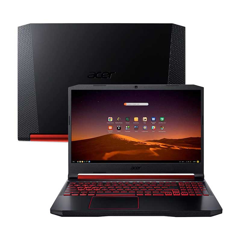 Notebook Gamer Acer Aspire Nitro 5 Intel Core I5-9300H 8gb 512Gb Ssd Nvme Gtx 1650 15.6 Pols Preto / Vermelho - AN515