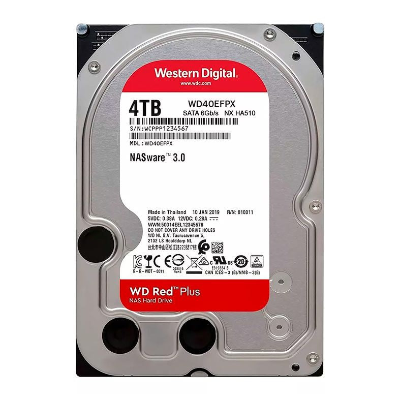 Hd Para Servidor Nas 4tb Western Digital WD Red Nas Sata 6gb/S 256mb - WD40EFPX