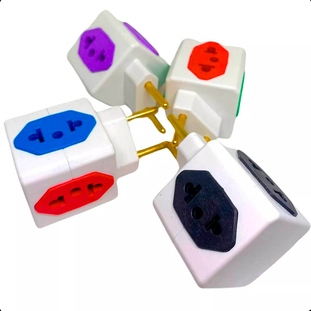 Tomada Adaptador 10a/20a Benjamin 3 Pinos