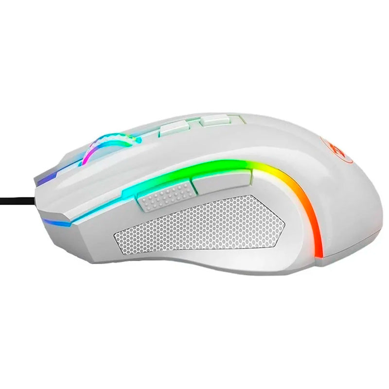 Mouse Gamer Redragon Griffin Branco RGB - M607W