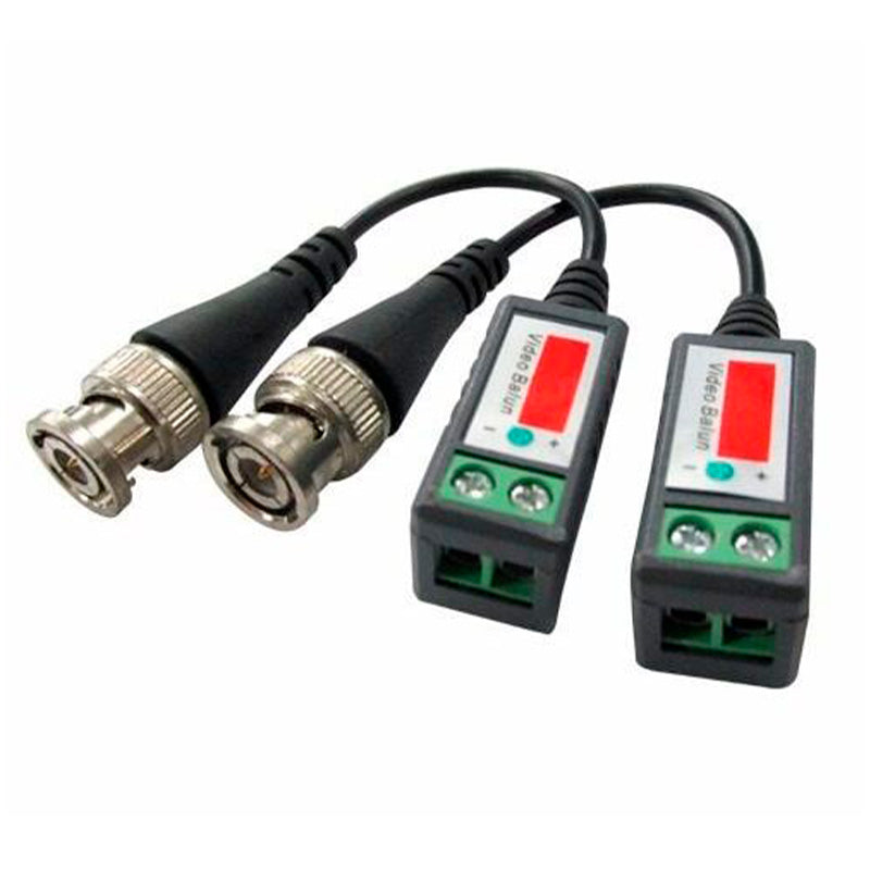 Video Balun Cftv Passivo Bnc Macho Balloon Par