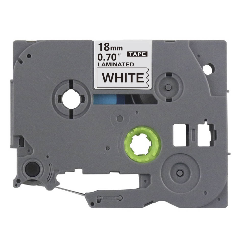 Fita Para Etiquetadora Brother Labelpros TZE-241 Branca 18mm - Tze241 Compativel Truedata