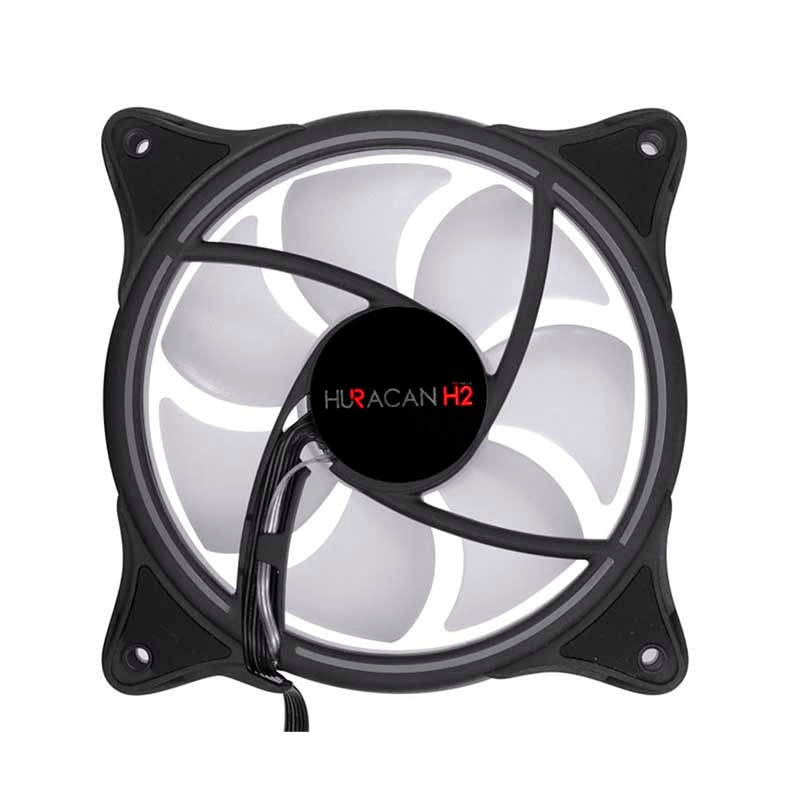 Cooler Fan para Gabinete PCYes Huracan H2 Led RGB 120mm 06 Pinos - PH2RGB120