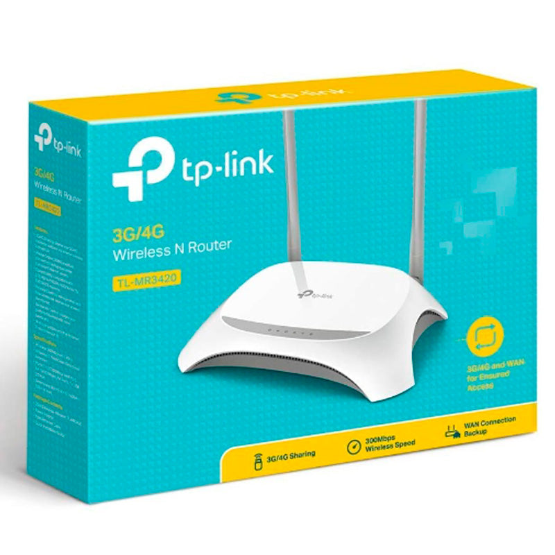 Roteador Wireless Tp-Link 300mbps N 3g/4g - Tl-Mr3420