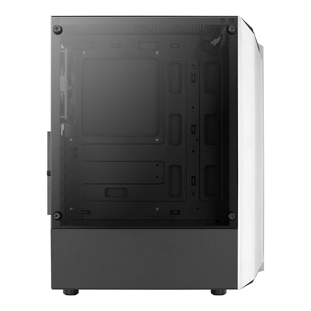 Gabinete Gamer Aerocool Mid Tower Rgb Bionic Branco Com Lateral em Vidro temperado - 73874