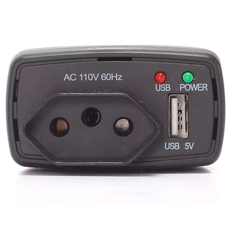 Carregador Inversor 12v Para 110v Veicular 75w Knup Kp-552 Saida Ac E Usb