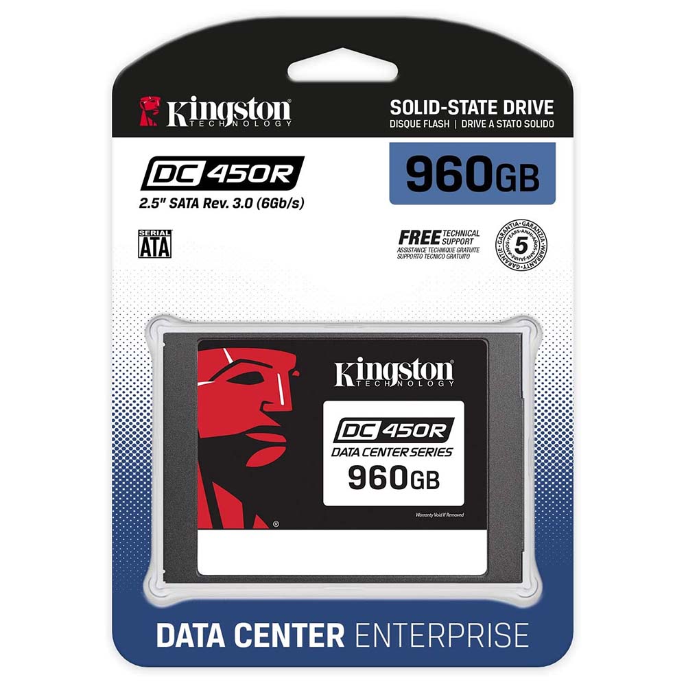SSD Para Servidor 960gb Kingston DC 450R Enterprise - SEDC450R/960G