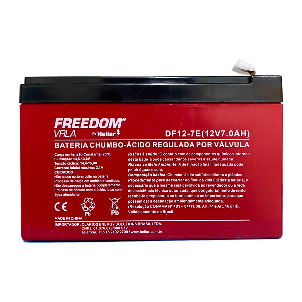 Bateria Para Nobreak 12v 7ah Freedom By Heliar