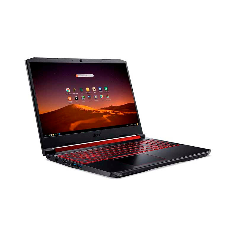 Notebook Gamer Acer Aspire Nitro 5 Intel Core I5-9300H 8gb 512Gb Ssd Nvme Gtx 1650 15.6 Pols Preto / Vermelho - AN515