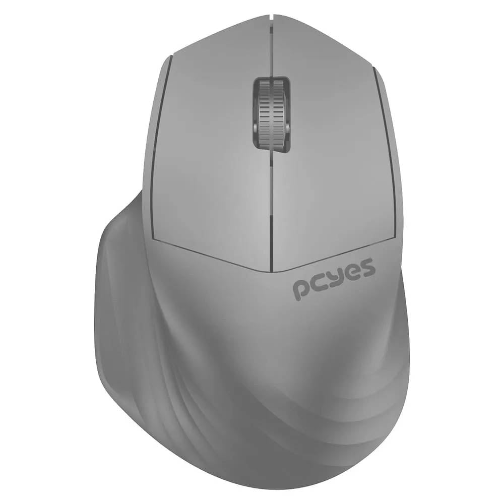 Mouse Sem Fio PCYes Dash Lite 1600Dpi Silent Click Cinza - PMDV2GY Truedata