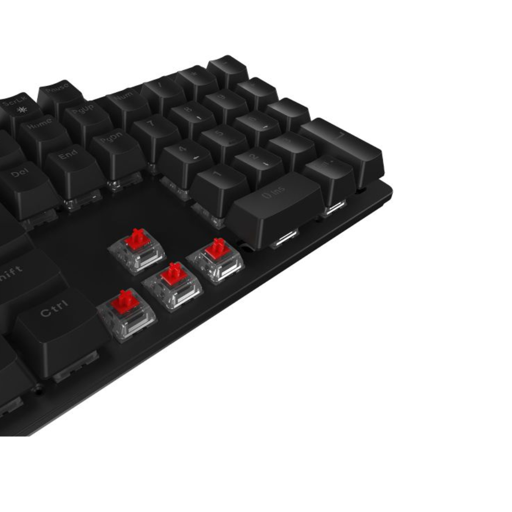 Teclado Gamer Mecanico Vinik 100% C/ Fio RGB Anihi Full Switch Red - ANIHIWHRD