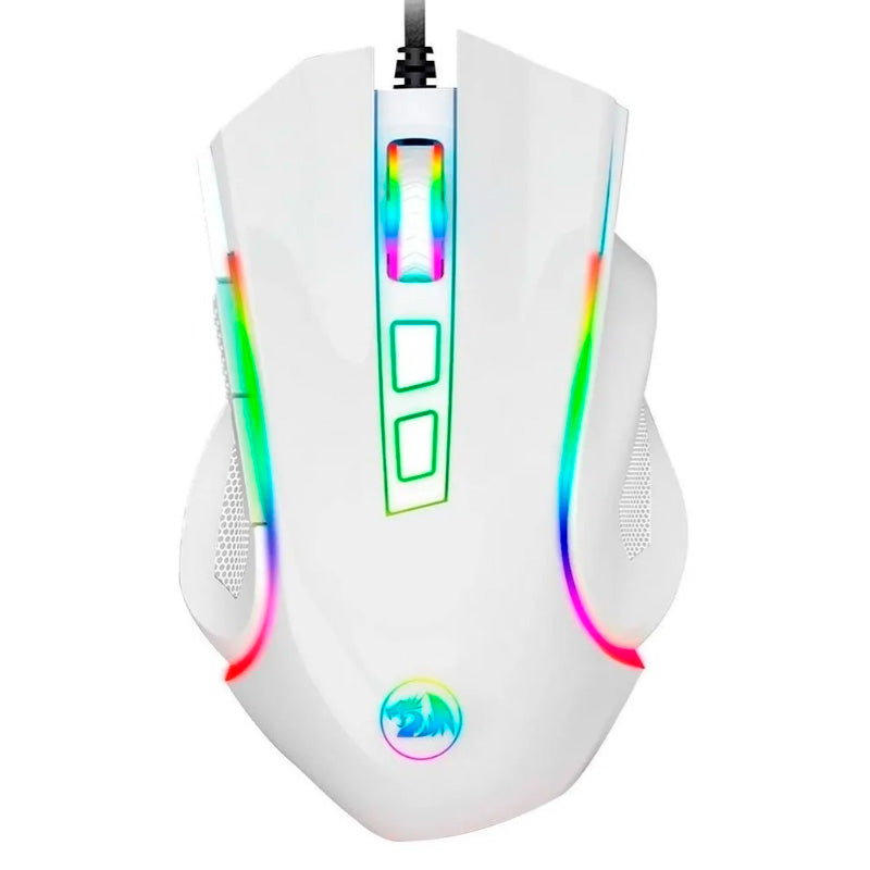 Mouse Gamer Redragon Griffin Branco RGB - M607W
