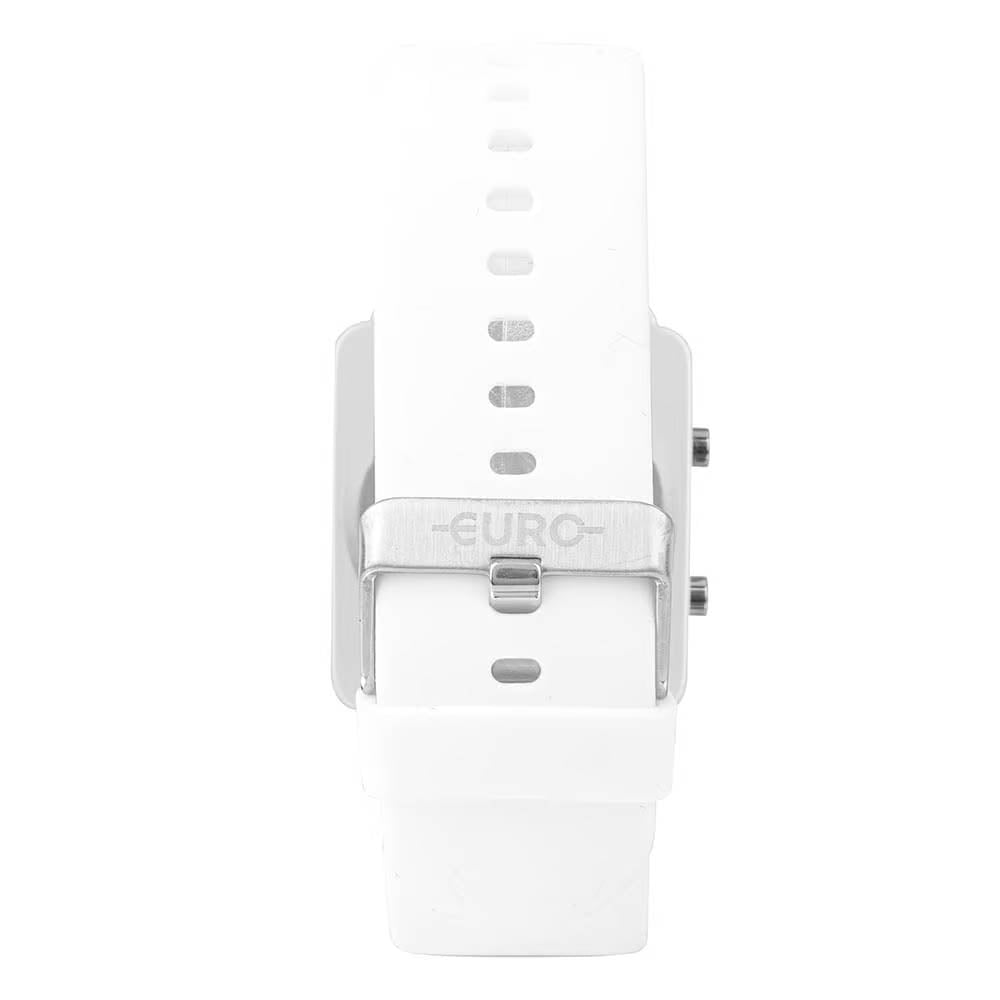 Relógio de Pulso Euro Digital Fashion Fit Reflexos Branco - EUJHS31BAQT/5B Truedata