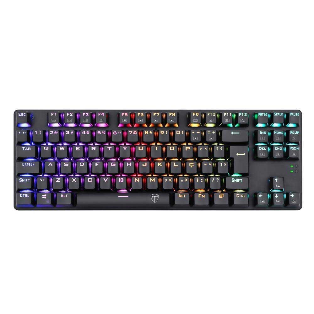 Teclado Gamer Mecanico T-Dagger Bora RGB Switch Outemu Brown - T-TGK315-BR (PT-BROWN) Truedata