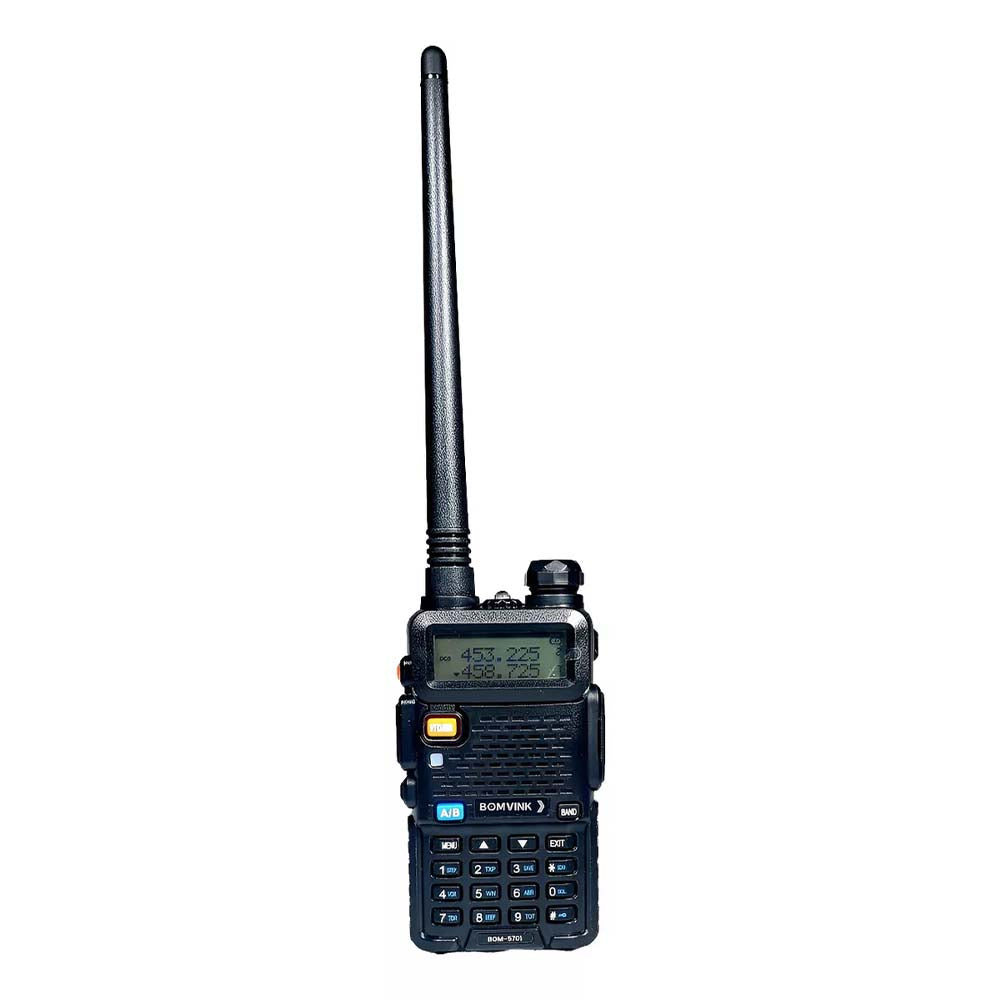 Radio De Comunicacao Walkie Talkie Bomvink Preto - BOM-5701