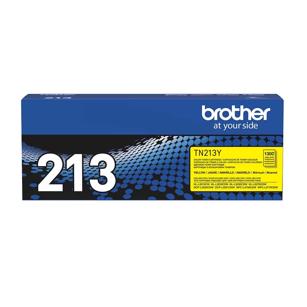 Cartucho de Toner Brother Amarelo TN213Y - P/ DCP-L3551CDW HL-L3210CW