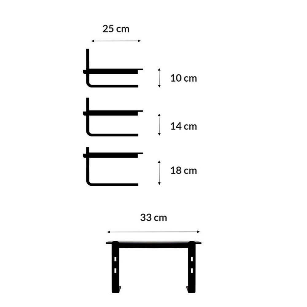 Suporte para Monitor Office em Vidro C/ Ajuste Reliza Preto - 007025
