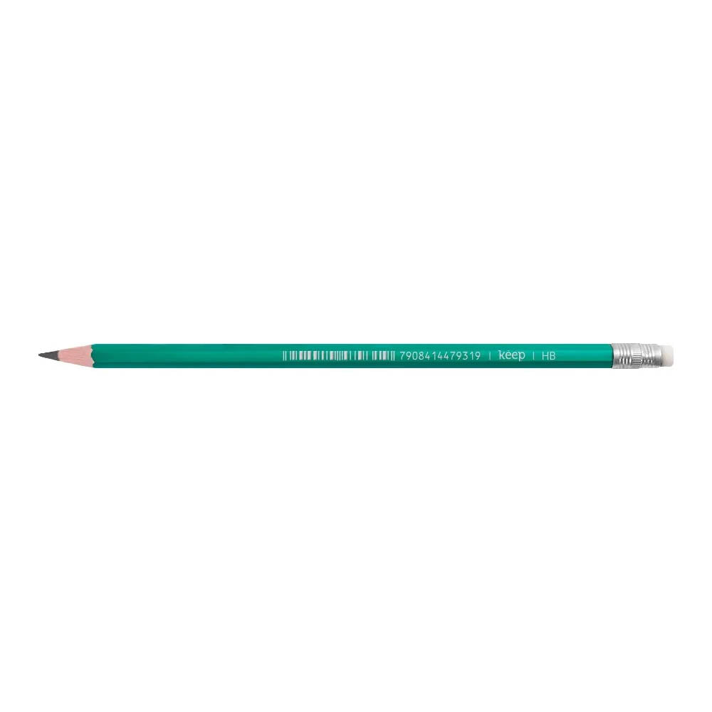 Lápis Preto HB Keep com Borracha - EI098