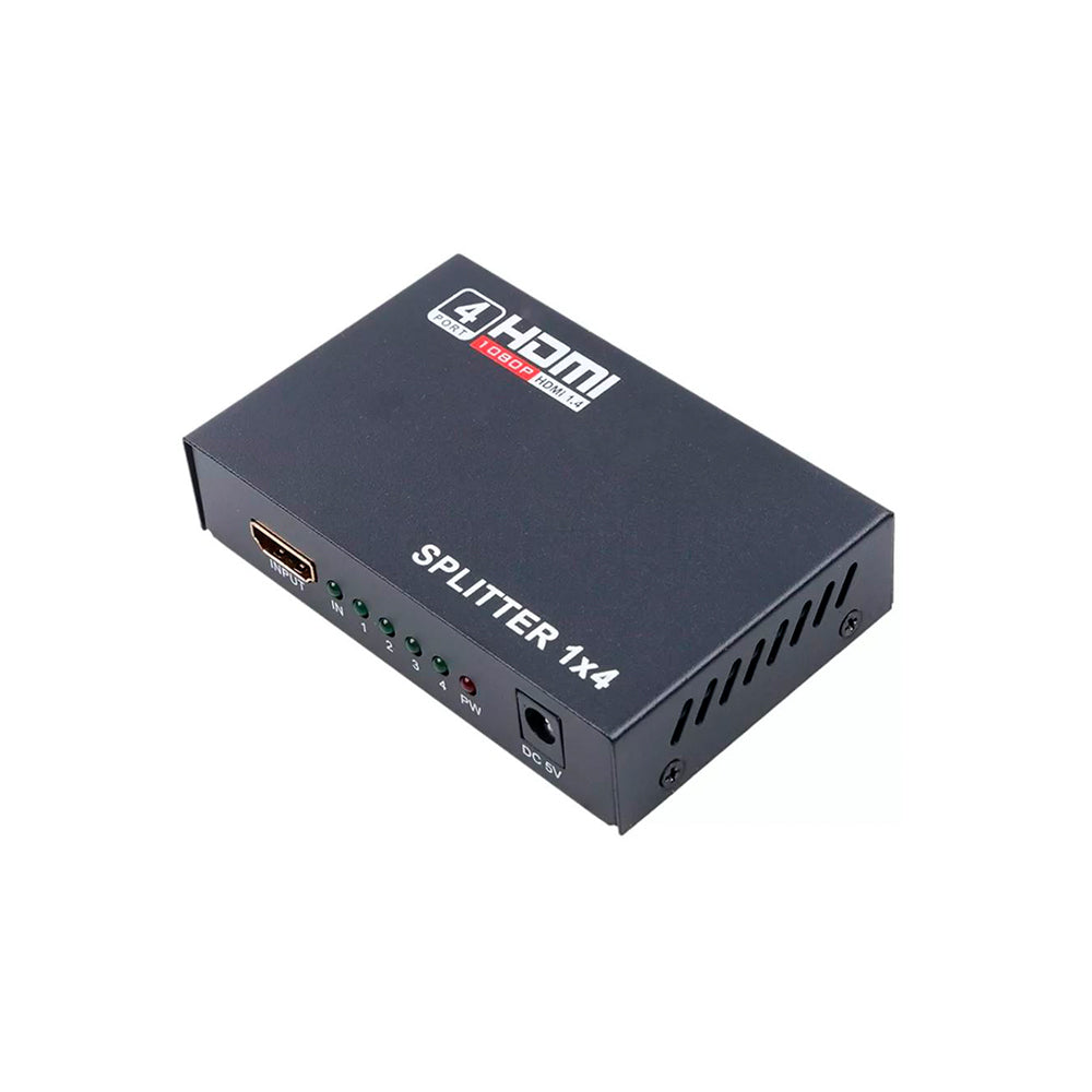Splitter Multiplicador Divisor De Sinal Hdmi 4 Portas 1 X 4 Full Hd 4K