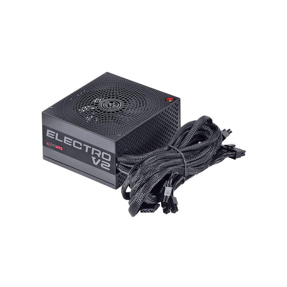 Fonte Real Atx 450w Electro V2 Series 80 Plus Bronze PCYes Pfc Ativo - ELECV2PTO450W Truedata