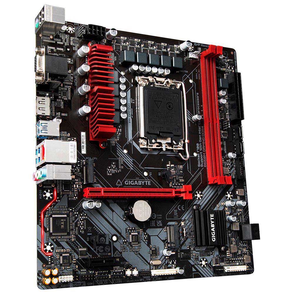 Placa Mae Gigabyte B660M Matx Lga 1700 Ddr4 Hdmi Displayport D-Sub M.2 NVME (12a Geração)