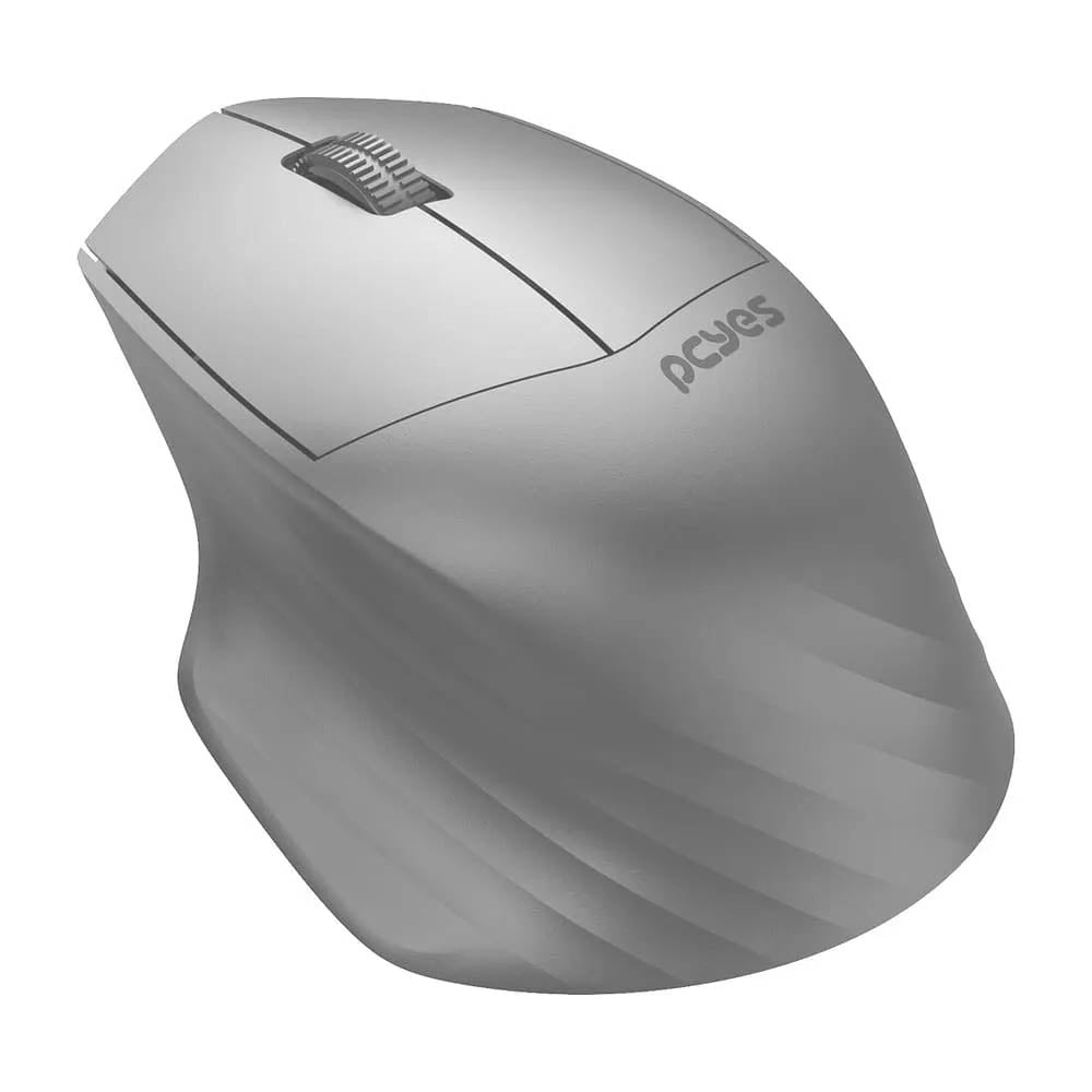 Mouse Sem Fio PCYes Dash Lite 1600Dpi Silent Click Cinza - PMDV2GY Truedata