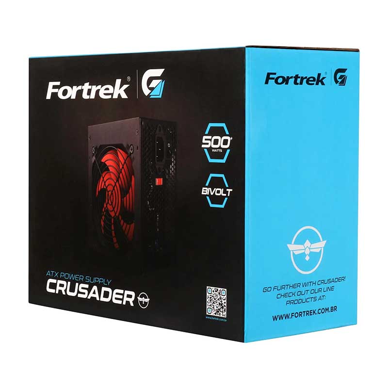 Fonte ATX 500W Fortrek Crusader - 76955