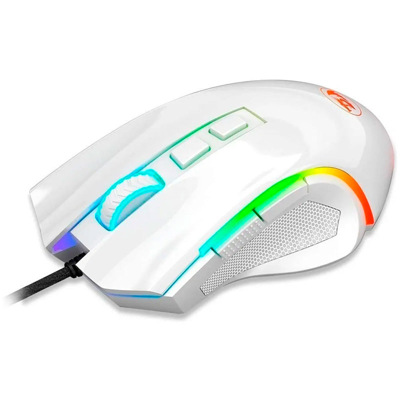 Mouse Gamer Redragon Griffin Branco RGB - M607W