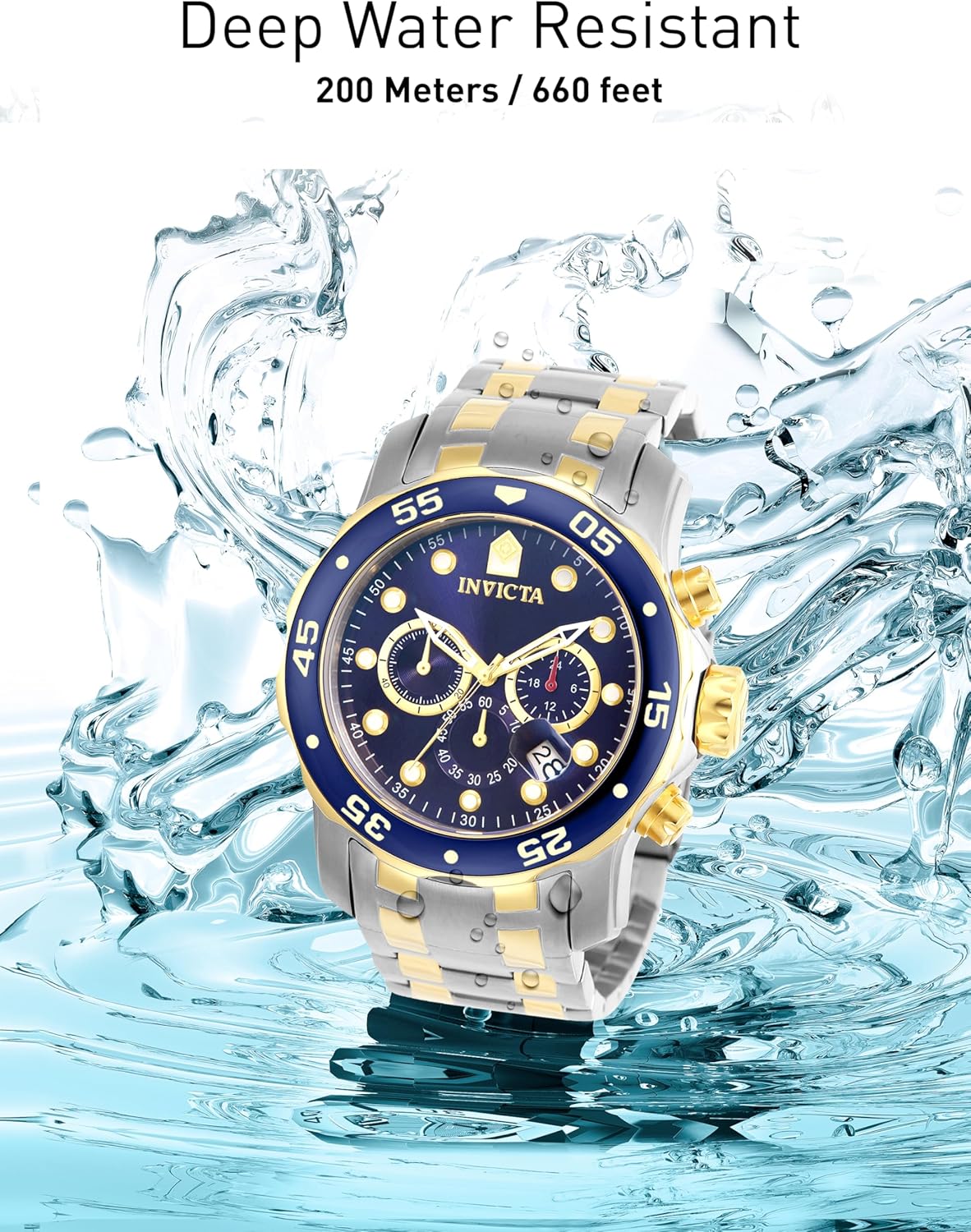 Relógio de Pulso Invicta Pro Diver Azul / Prata - 0077