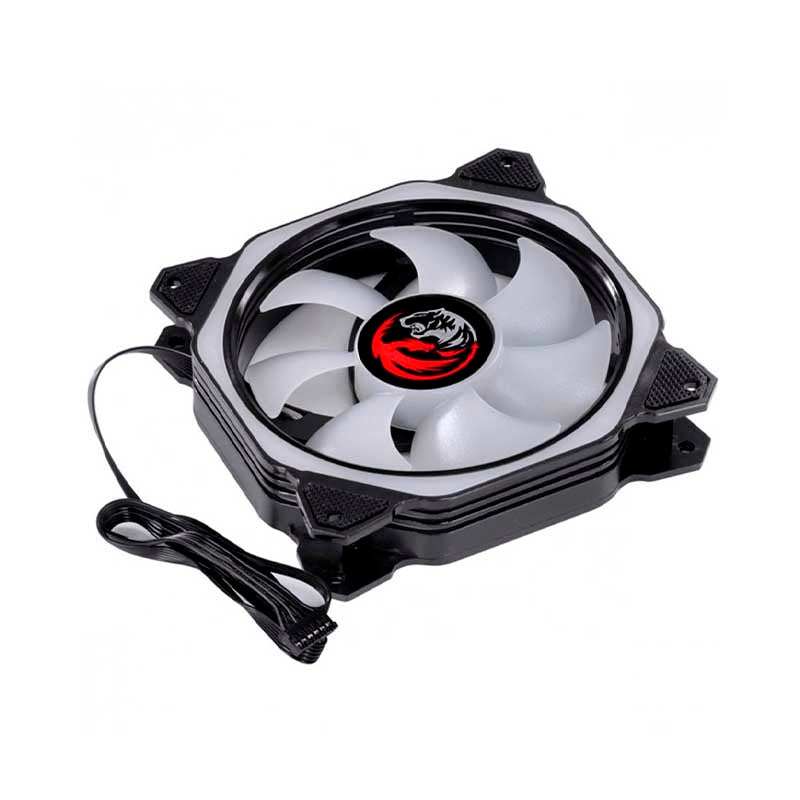 Cooler Fan para Gabinete PCYes Huracan H3 Led RGB 120mm 06 Pinos - PH3RGB120 Truedata