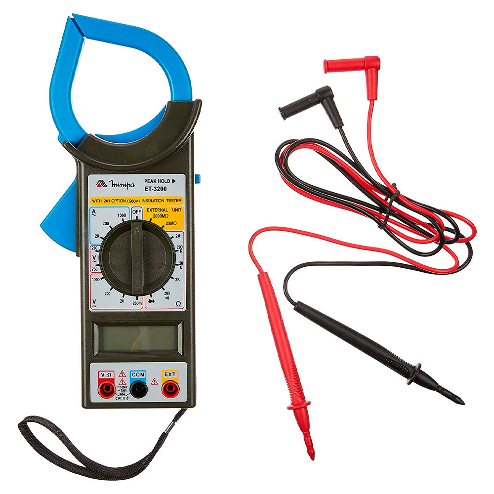 Alicate Amperimetro 1000A AC Minipa ET-3200