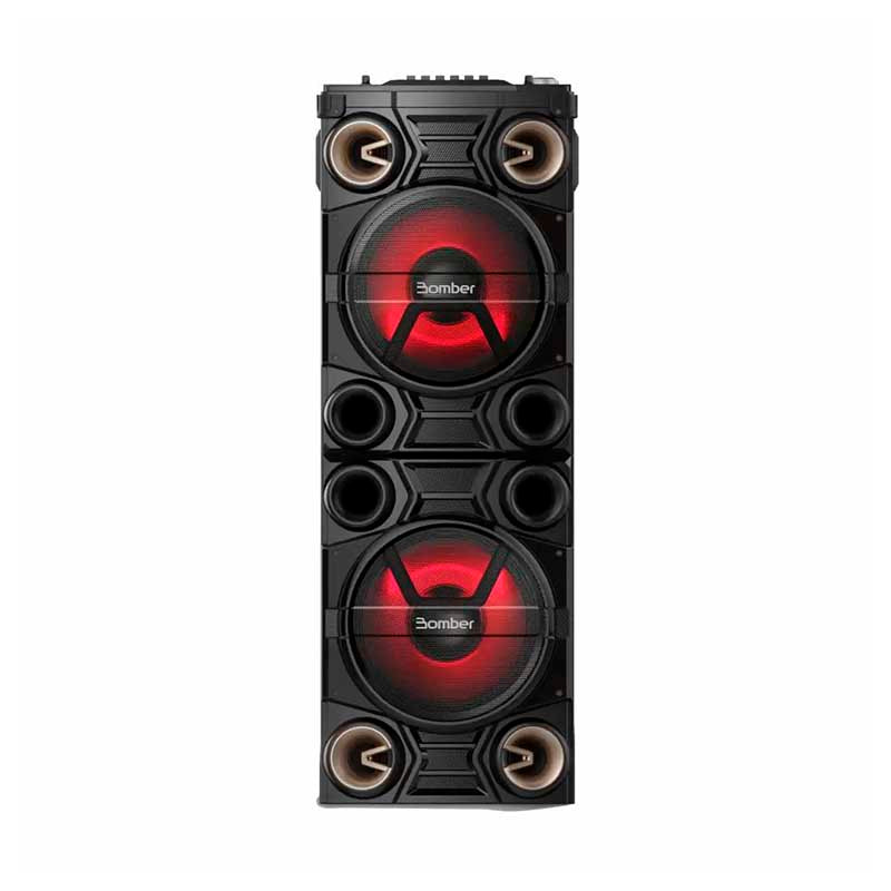 Caixa De Som Amplificada Bluetooth Bomber Party 1500 180W RMS Led p2 p10 Usb MicroSd - 286071
