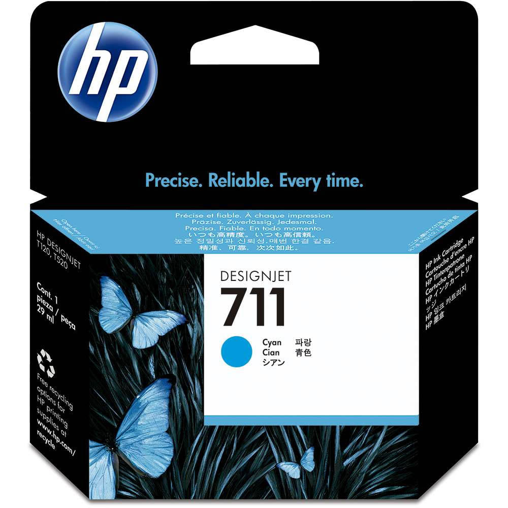 Cartucho de Tinta HP 711 Ciano 29ml - CZ130AB