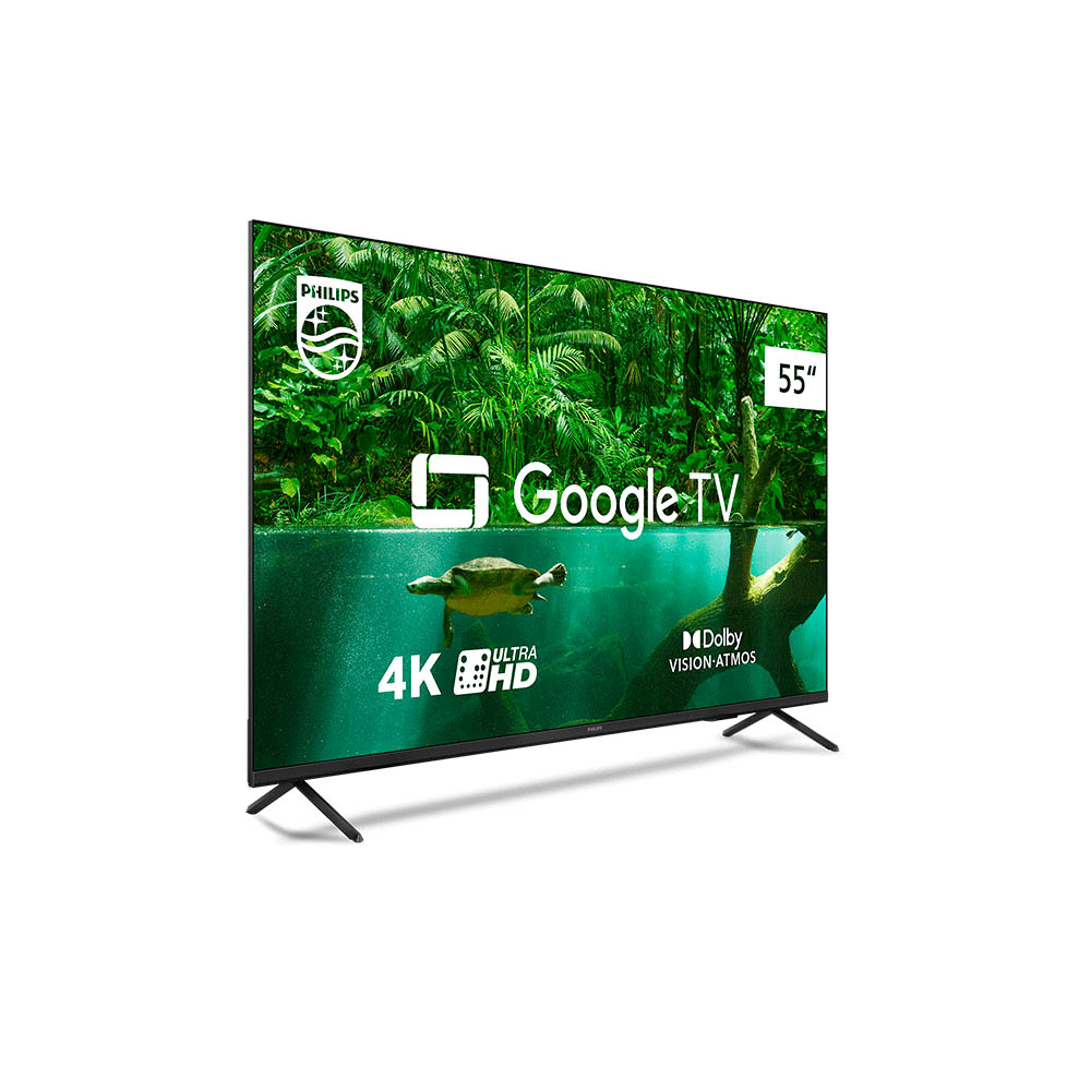 Smart TV Led Philips 55" UHD Wi-fi Bluetooth USB HDMI Google TV - 55PUG7408