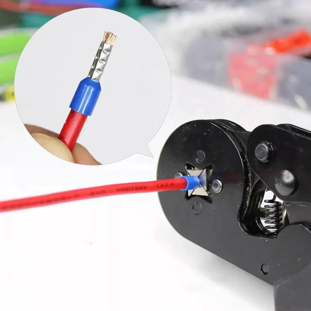 Jogo de Terminais Ilhos 1900Pcs BomVink Tubulares Eletrica 0.5mm até 0.6mm - BOM-5521