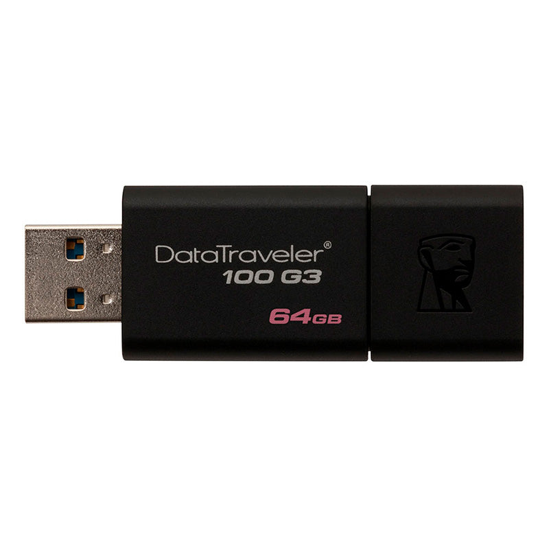 Pen Drive 64gb 3.0 Kingston Preto - Dt100g3/64gb