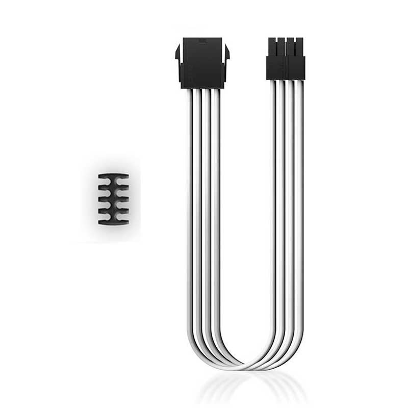 Extensor de Cabo para Fonte ATX 08 Pinos Deepcool 30cm Branco - EC300-CPU8P-WH