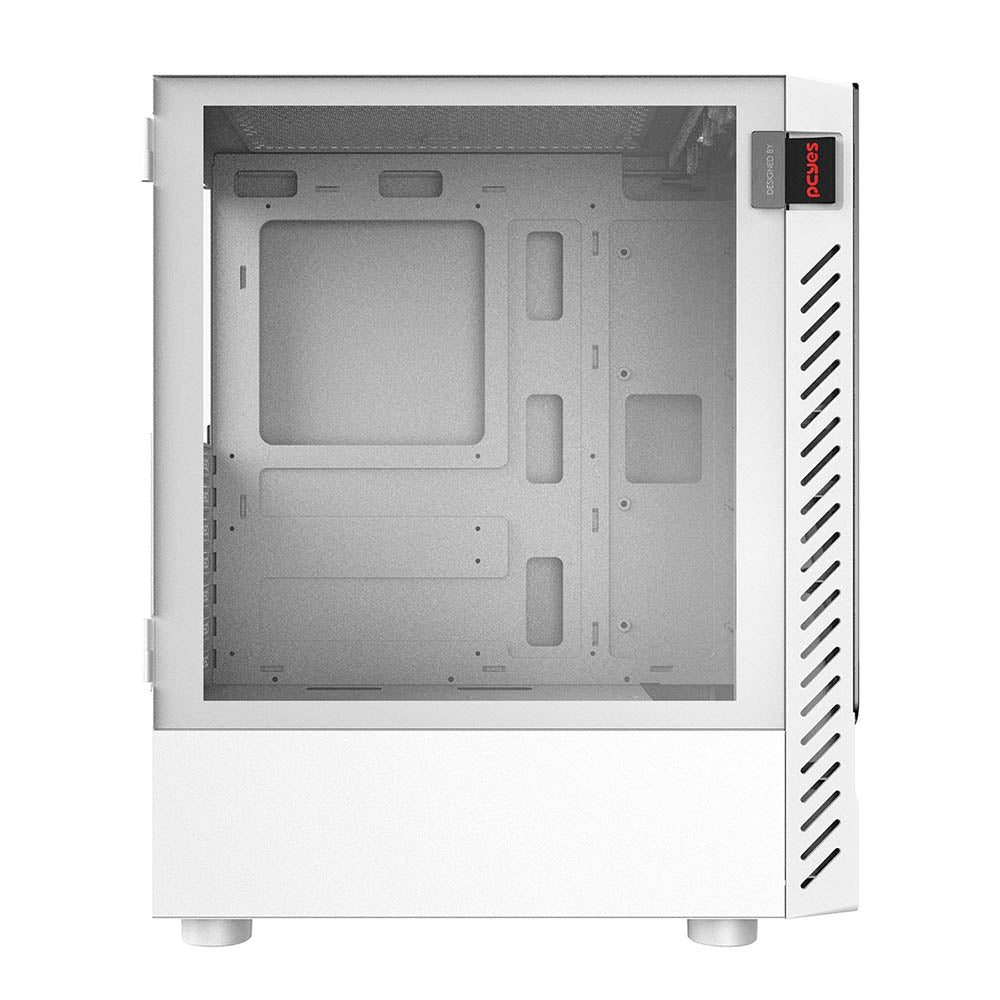 Gabinete Gamer PCYes Mid Tower Set White Ghost Branco Com Lateral em Vidro Temperado - GSWGPBR