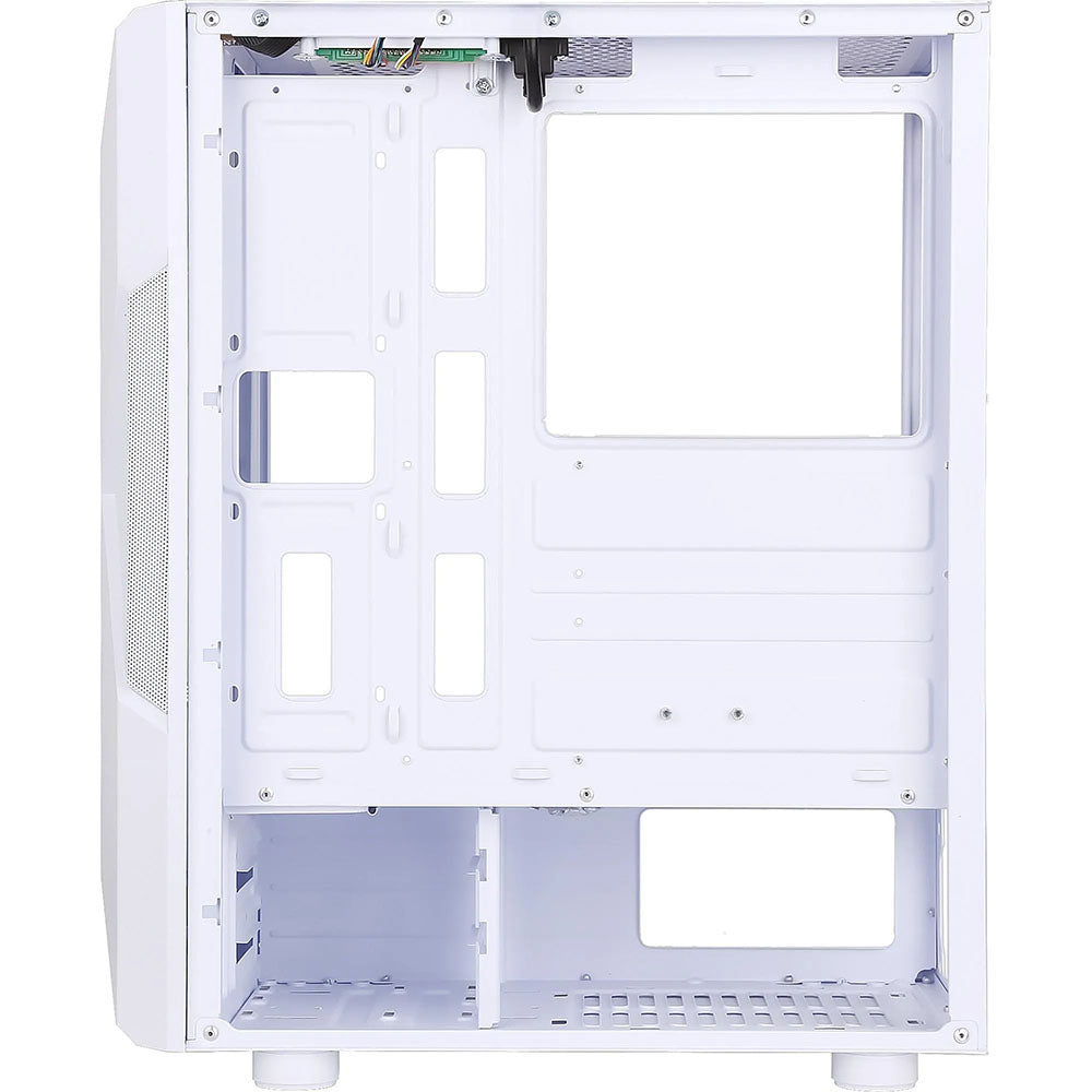 Gabinete Gamer Fortrek Mid Tower Holt Rgb Com lateral em Acrilico Branco - 80524