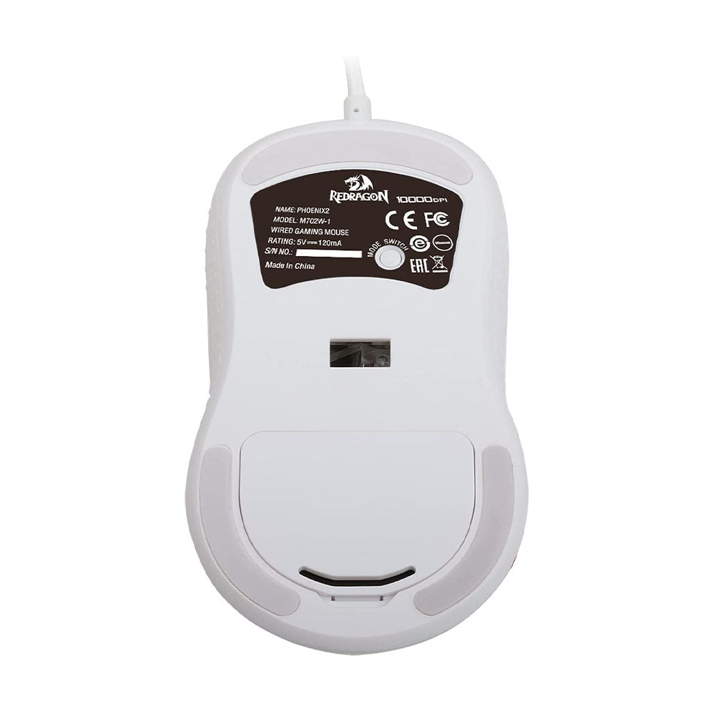 Mouse Gamer Redragon Phoenix 2 Lunar Branco RGB - M702W-1