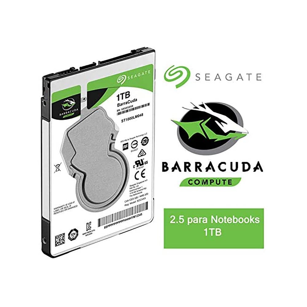 Hd Para Notebook 1tb Seagate Barracuda 5400Rpm - St1000lx015