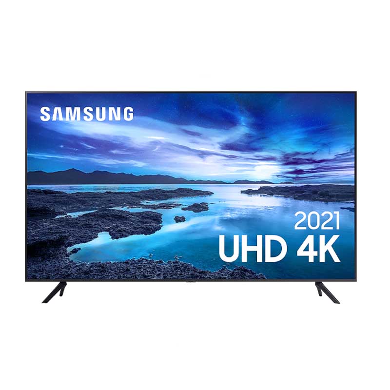 Smart TV Led Samsung 55" UHD 4K Wi-fi Bluetooth USB HDMI Alexa Integrada - 55AU7700