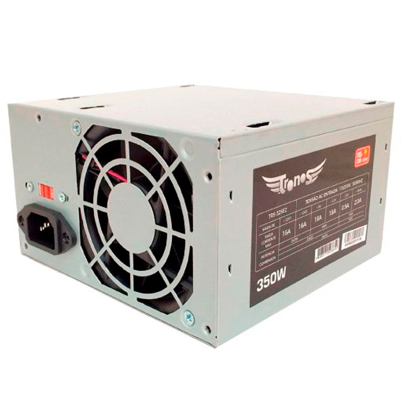 Fonte Real Atx 350w Tronos Bivolt S/ Cabo Força - TRS-325EZ Truedata