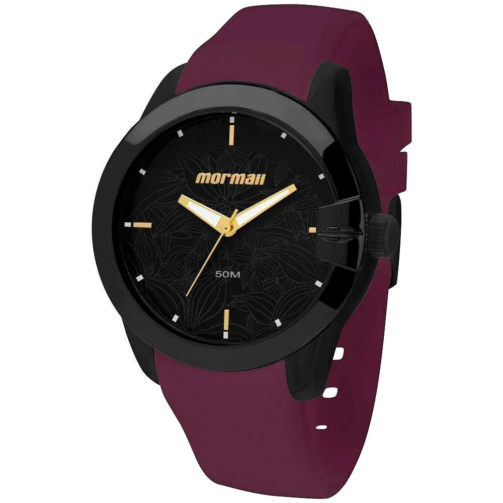 Kit Relógio de Pulso Mormaii em Silicone Roxo + 2 Pulseiras - MO2036IV/K8N