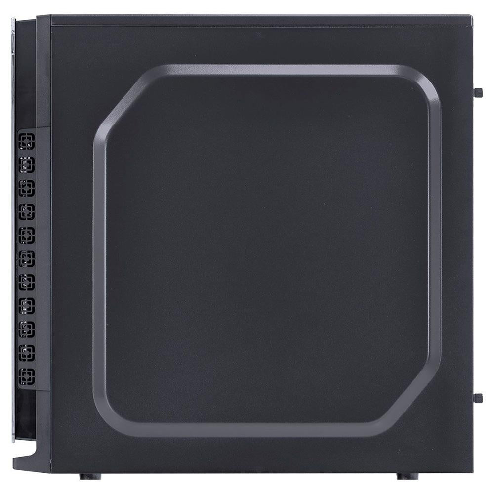 Gabinete Gamer VX Gaming Crater Com Lateral em Acrílico C/ 2x Fan 120mm Led Red - 29834